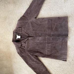 Brown Leather jacket Jessica Holbrook